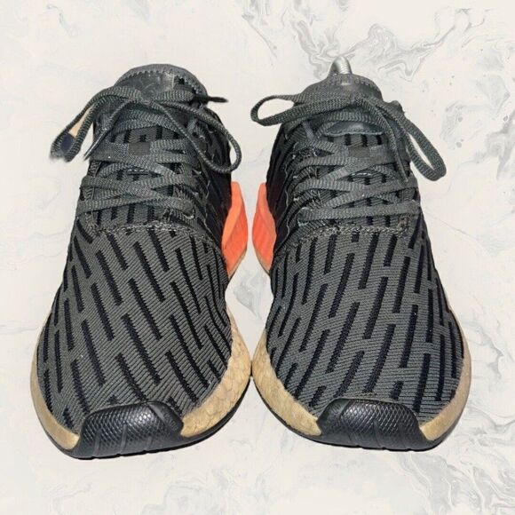 Adidas NMD R2 Utility Ivy 2017 Green Orange Shoe Women’s Size 7.5 - BA7259 - Picture 2 of 8